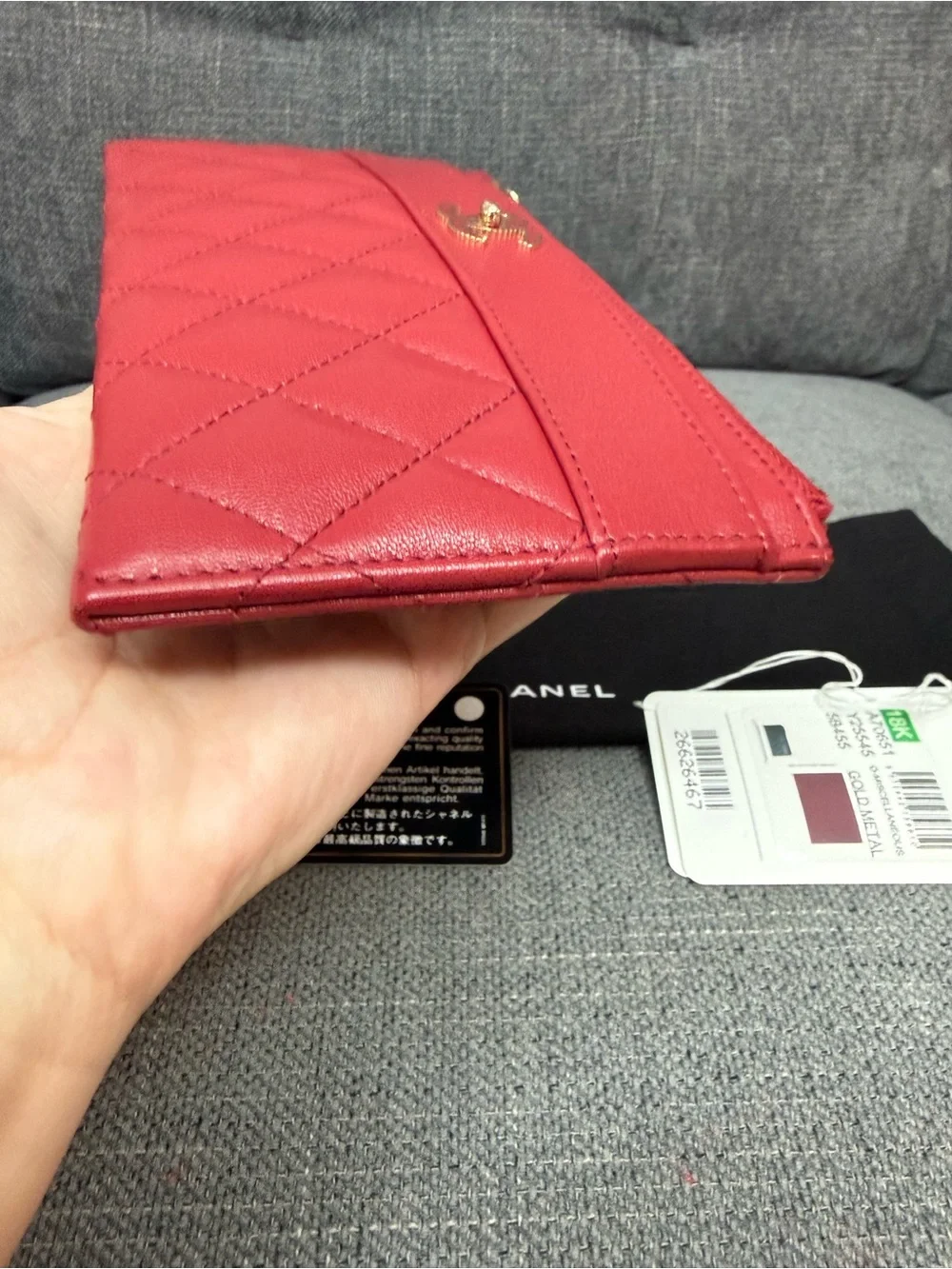 CHANEL CC mademoiselle slim zippy wallet